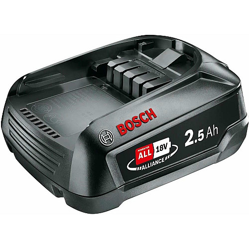 Акумулятор Bosch PBA, 18В, 2.5А·год, 0.3кг