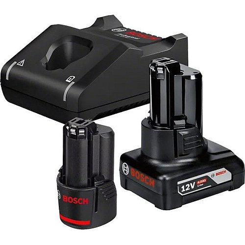 Набор аккумулятора и зарядного устройства Bosch GBA, 1х18В 2А·час, 1х18В 4А·час, ЗУ GAL 12V-40