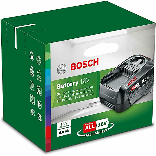 Акумулятор Bosch PBA, 18В, 6А·год, 0.7кг