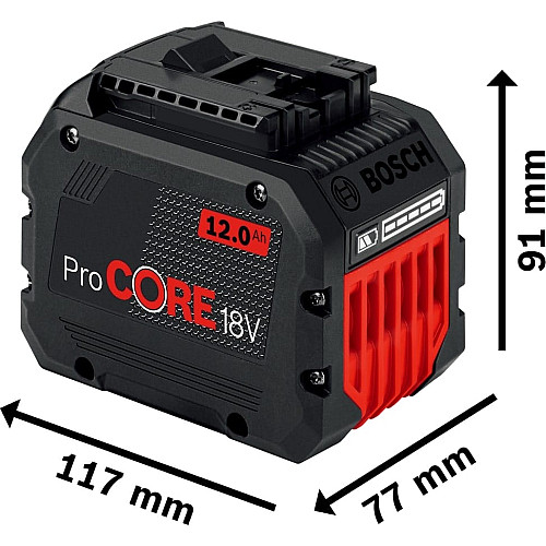 Акумулятор Bosch ProCore, 18В, 12 А·год, 1.35 кг