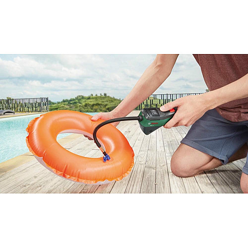 Автомобильный компрессор аккумуляторный Bosch EasyPump, 3.6 В, 3 Ач, 10.3 бар, 10 л/мин, 0.4кг