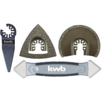 Набір насадок для реноватору KWB 4шт для плитки