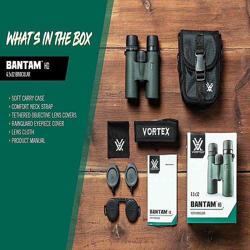 Бінокль Vortex Bantam HD 6.5x32 WP (BTM-6532)