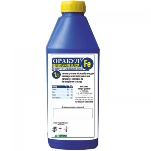 Хелатное микроудобрение Оракул колофермин железа Долина 1 л