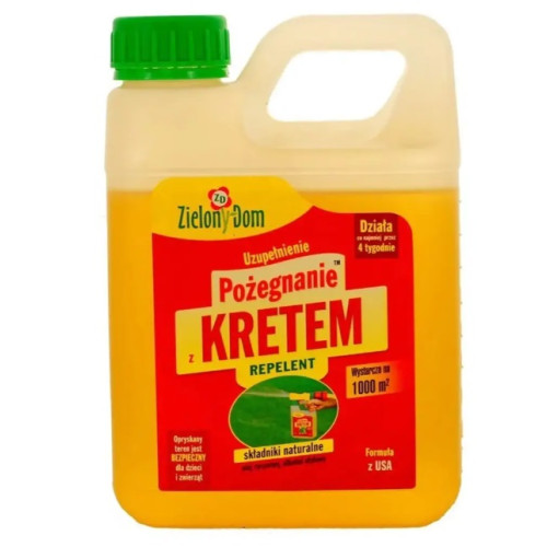 Засіб від кротів для газону (запаска) Zielony dom / Зелений дім, 950 мл Польша