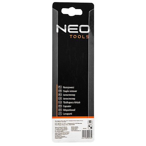 Антистеплер Neo Tools, съемник для всех скоб
