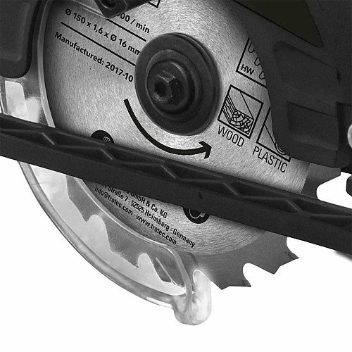 Пила циркулярна акумуляторна Trotec PCSS 10-20V + кейс (4430000110)