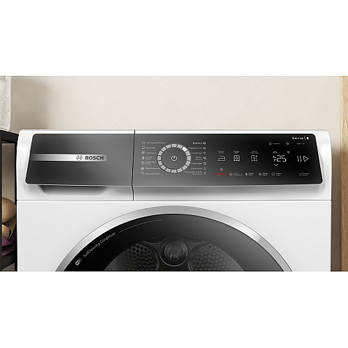 Сушильна машина Bosch тепловий насос, 9кг, A+++, 61см, дисплей, білий