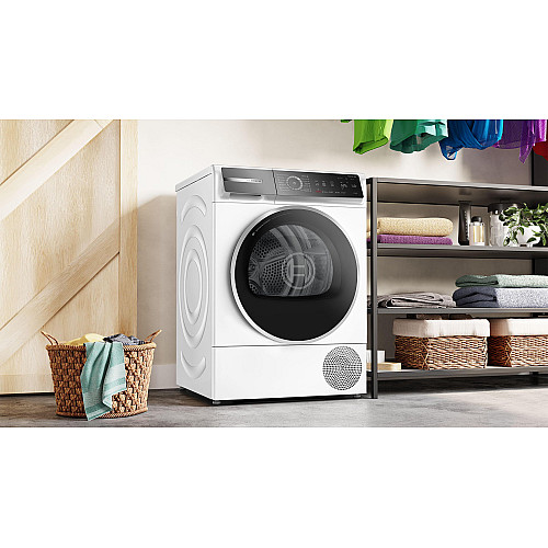 Сушильна машина Bosch тепловий насос, 9кг, A+++, 61см, дисплей, білий