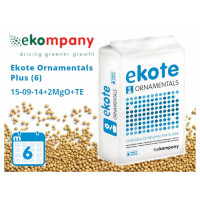 Добриво Ekote Ornamentals Plus 15-09-16+2,5MgO+TE (6 місяців) для контейнерних рослин, 25 кг