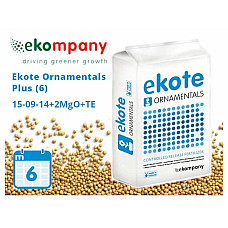 Добриво Ekote Ornamentals Plus 15-09-16+2,5MgO+TE (6 місяців) для контейнерних рослин, 25 кг