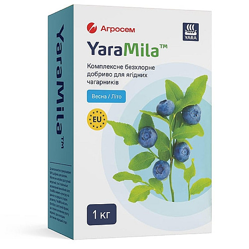 Удобрение бесхлорное для голубики, черники и ягодных кустарников 1 кг YaraMila