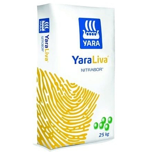 Удобрение бесхлорное универсальное YaraLiva Nitrabor/ ЯраЛива Нитрабор (нитрат кальция) 25 кг