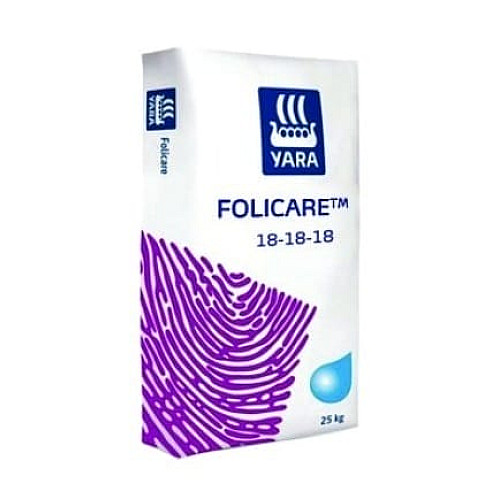 Удобрение универсальное водорастворимое Yara Folicare / Яра Фоликер 18-18-18 25 кг
