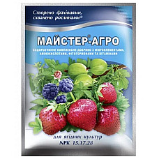 Добриво для ягідних культур 15-17-28 Майстер-агро 100 г