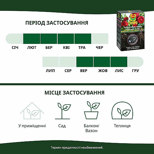 Удобрение для активации корневой системы всех растений Compo Turbo 0.7 кг