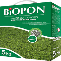 Добриво гранульоване для газонів проти бур'янів, Biopon Польща, коробка 5 кг