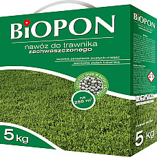 Добриво гранульоване для газонів проти бур'янів, Biopon Польща, коробка 5 кг