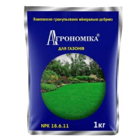 Мінеральне комплексне гранульоване добриво Агрономіка для газону 18.6.11 безхлорне 1 кг
