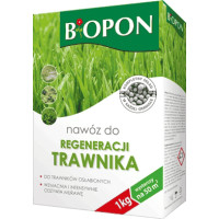 Добриво гранульоване для відновлення газону, Biopon Польща, коробка 1 кг