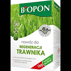 Добриво гранульоване для відновлення газону, Biopon Польща, коробка 1 кг