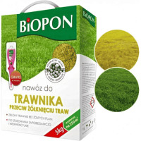 Удобрение для газонов против пожелтения травы Biopon Польша коробка 5 кг