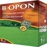 Добриво гранульоване осіннє для газонів, Biopon Польща, коробка 1 кг