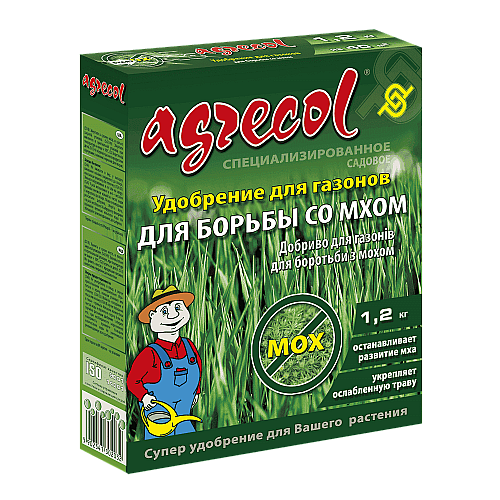Добриво для газонів від моху Agrecol 1,2 кг