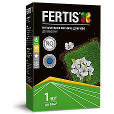 Весняне комплексне добриво для газону Fertis без хлору та нітратів 1 кг