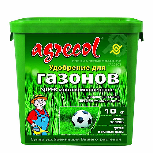 Добриво для газону супер багатокомпонентне Agrecol 10 кг