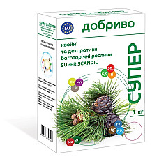 Добриво для хвойних та декоративних багаторічних рослин Super Scandic Супер добриво 1 кг