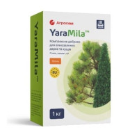 Удобрение бесхлорное для вечнозеленых деревьев и кустов осеннее 1 кг YaraMila