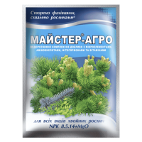 Удобрение для всех видов хвойных растений 8-5-14+MgO Мастер-агро 25 г