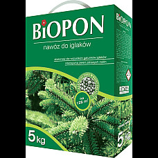 Добриво гранульоване для хвойних рослин, Biopon Польща, коробка 5 кг