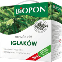 Добриво гранульоване для хвойних рослин, Biopon Польща, коробка 3 кг