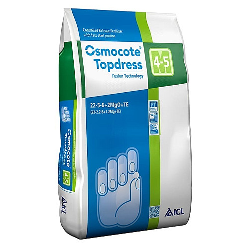 Удобрение Osmocote Topdress / Осмокот Топдрес для поверхностного внесения 22+5+6+2MgO+Te (4-5М) ICL 25 кг