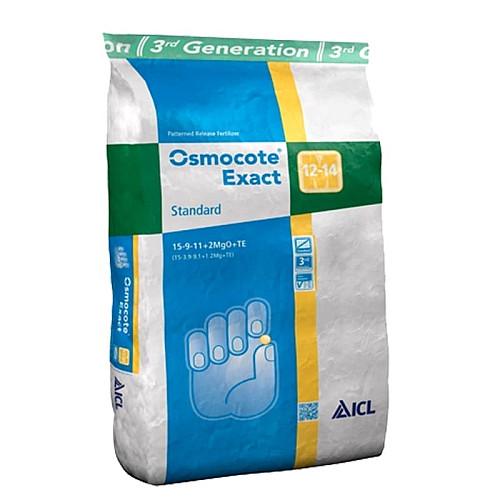 Добриво Osmocote Exact Standard 15+9+11+2MgO+Te (12-14М) ICL 1 кг