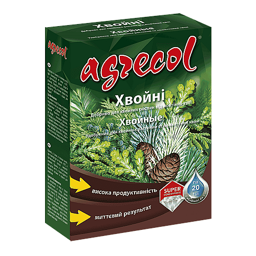 Добриво для хвої від пожовтіння Agrecol 0,25 кг