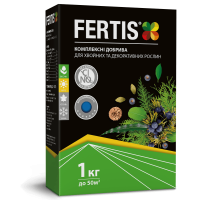 Комплексні добрива для хвойних та декоративних рослин FERTIS, без хлору та нітратів 1 кг