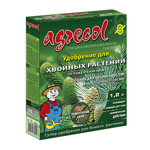 Добриво для хвої від пожовтіння Agrecol 1,2 кг