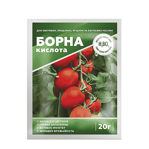 Мінеральне добриво Борна кислота 20 г