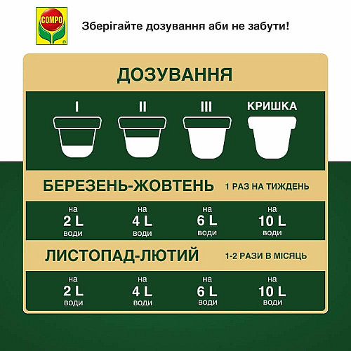 Добриво універсальне Compo Complete 0,5 л