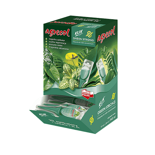 Добриво в аплікаторі для кімнатних рослин Green strong Agrecol 30 мл