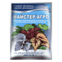 Добриво для декоративно - листяних рослин 24-10-15 Майстер-агро  25 г