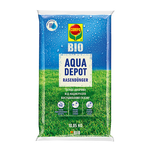 Тверде добриво COMPO BIO AQUA DEPOT для газону 10,05 кг