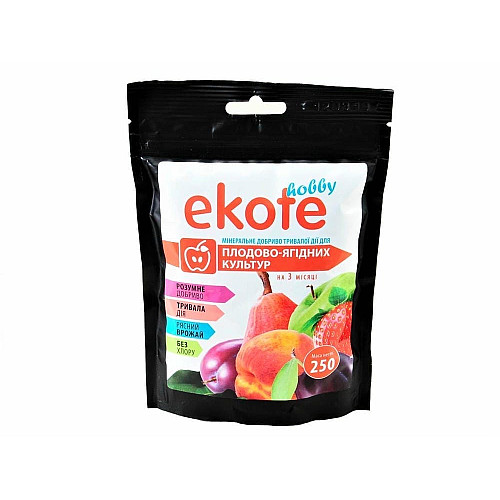 Добриво Еkote для плодово-ягідних культур 3-4 місяці,250 г