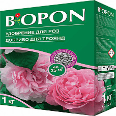 Добриво гранульоване для троянд, Biopon Польща, коробка 1 кг
