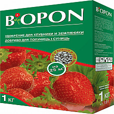 Добриво гранульоване для полуниць та суниць, Biopon Польща, коробка 1 кг