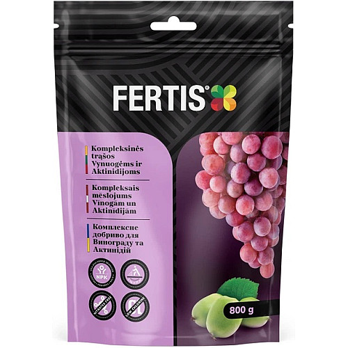Комплексное минеральное удобрение для винограда и актинидий Fertis без хлора и нитратов 800 г
