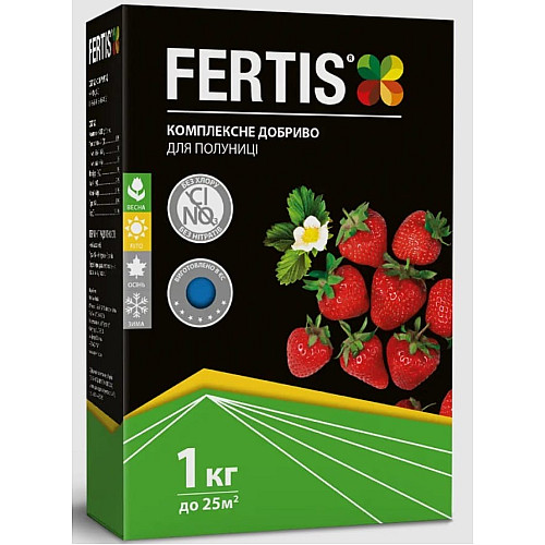 Добриво для полуниці Fertis, без хлору та нітратів 1 кг